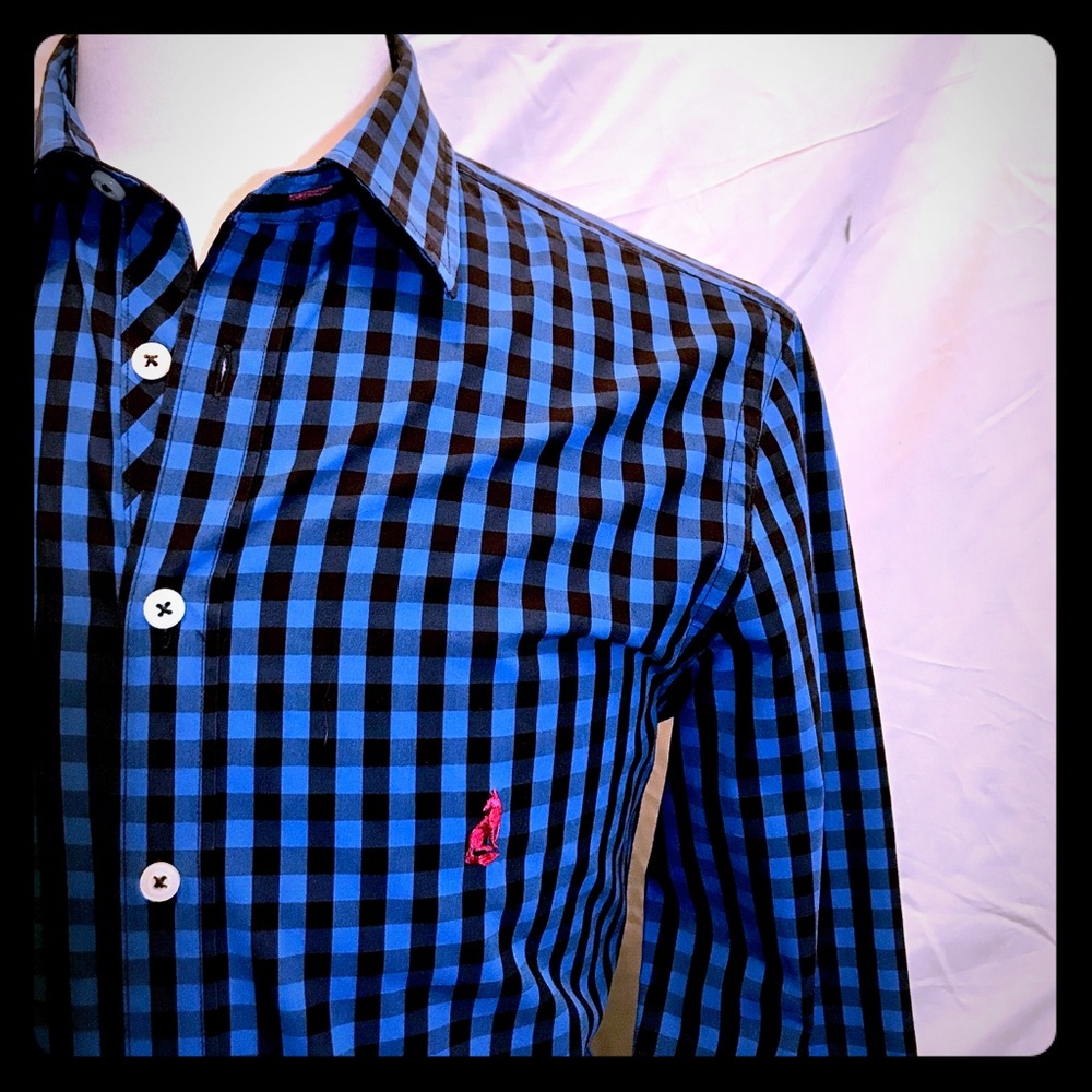 THOMAS PINK Designer Casual Shirt S  Embroidered